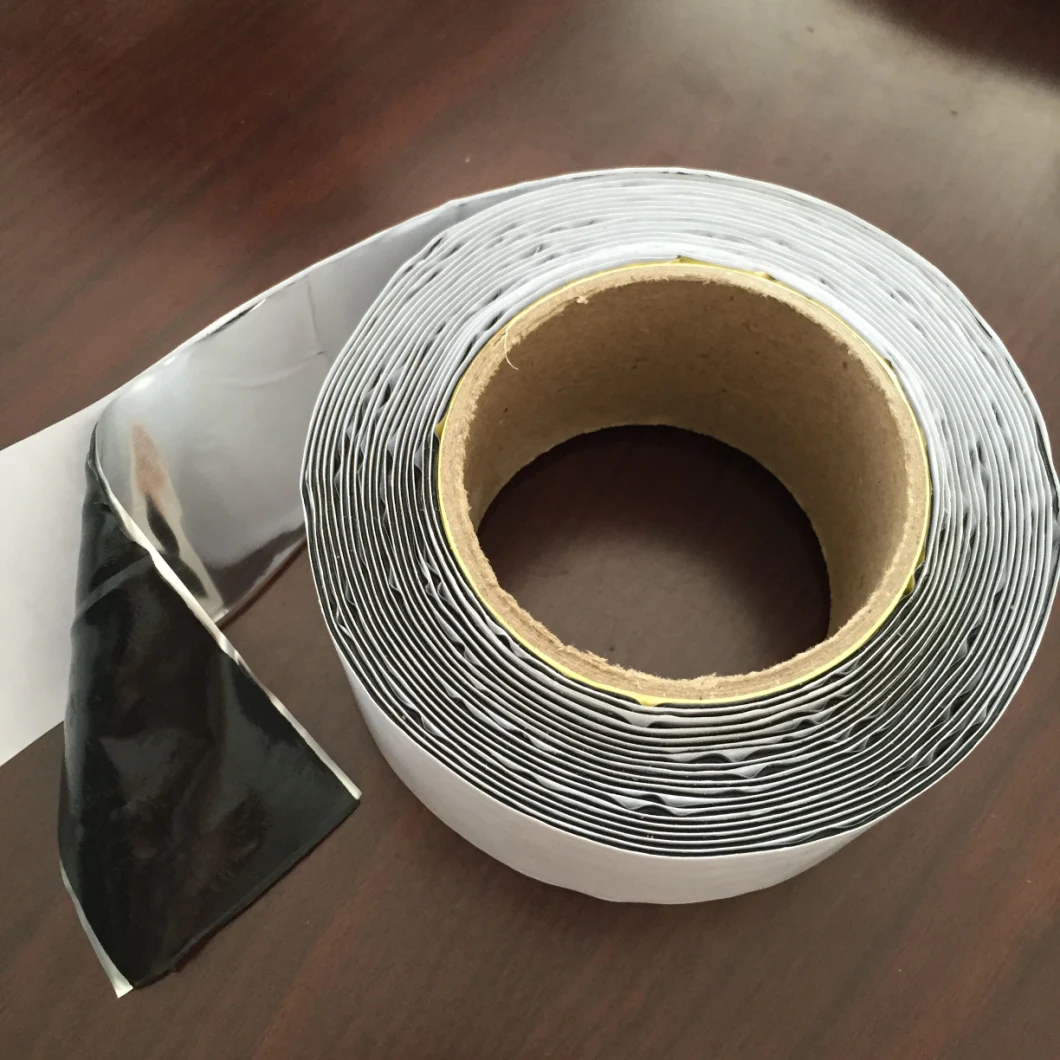 Aluminum Foil Butyl Tape Aluminum Foil Waterproof Butyl Tape Roll for Roof